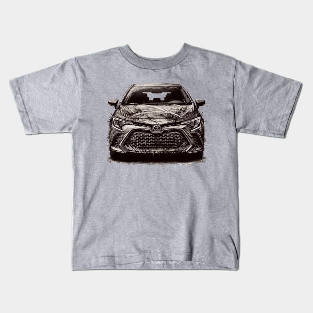 Toyota Corolla Kids T-Shirt by Vehicles-Art